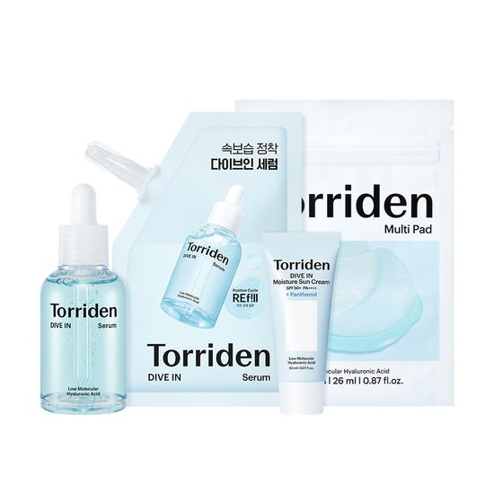 Torriden Dive-In Low Molecular Hyaluronic Acid Serum 50ml Refill bundle